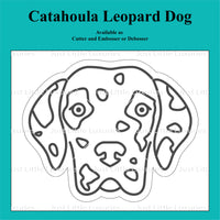 Catahoula Leopard Dog Cookie Cutter and Embosser