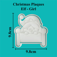 Christmas Plaques - Girl Elf