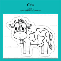 On the Farm -  Cow Cookie Cutter