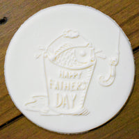 "Happy Father's Day!" Fishing Bucket Debosser
