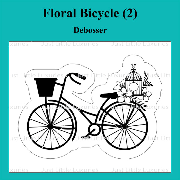 Floral Bicycle (2) Cutter and Debosser