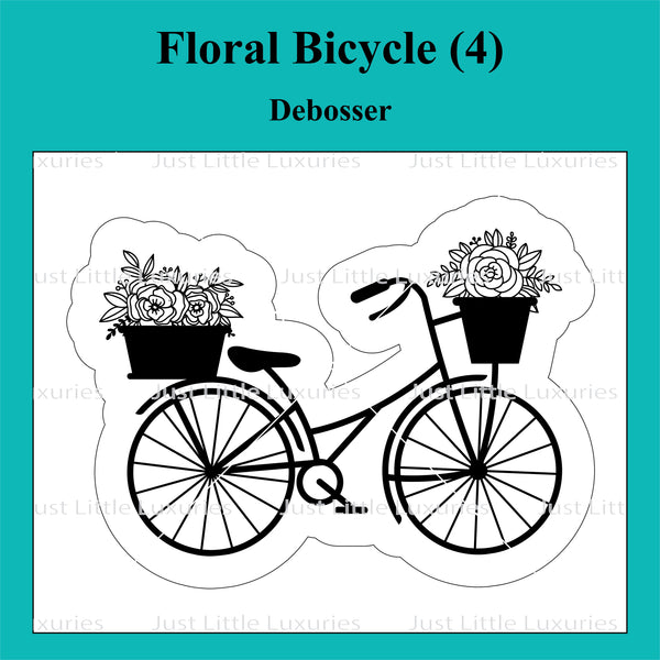 Floral Bicycle (4) Cutter and Debosser