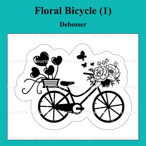 Floral Bicycle (1) Cutter and Debosser