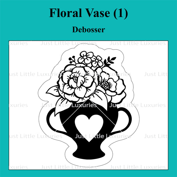 Floral Vase (1) Cutter and Debosser