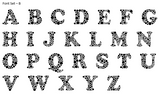 Monogram Raised 3D Cookie Embosser. Font Type B - just-little-luxuries