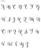 Monogram Raised 3D Cookie Embosser. Font Type E - just-little-luxuries