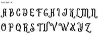 Monogram Raised 3D Cookie Embosser. Font Type K - just-little-luxuries