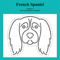 French Spaniel Cookie Cutter and Embosser