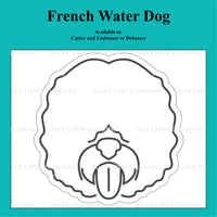 French Water Dog Cookie Cutter and Embosser