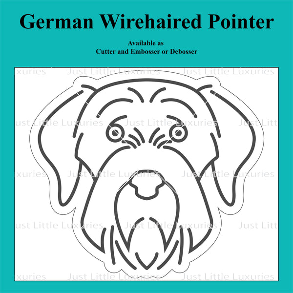 German Wirehaired Pointer Cookie Cutter and Embosser