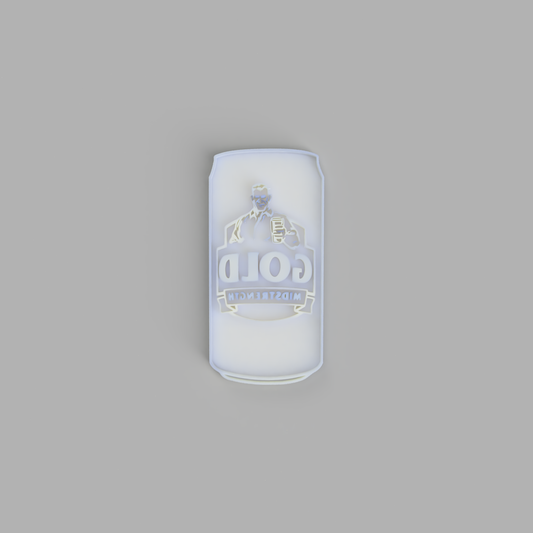 Gold Bitter Beer Can Cookie Cutter and Embosser - just-little-luxuries