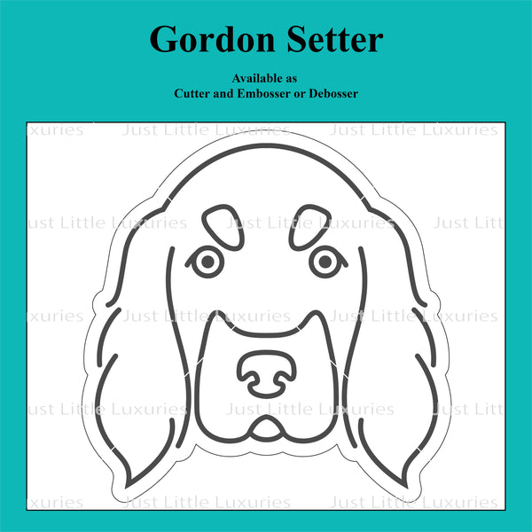 Gordon Setter Cookie Cutter and Embosser