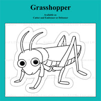 Grasshopper Cookie cutter and embosser/debosser