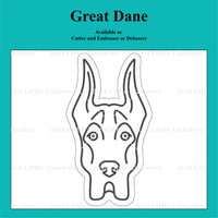 Great Dane Cookie Cutter and Embosser