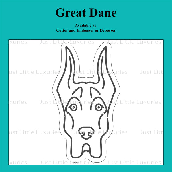 Great Dane Cookie Cutter and Embosser