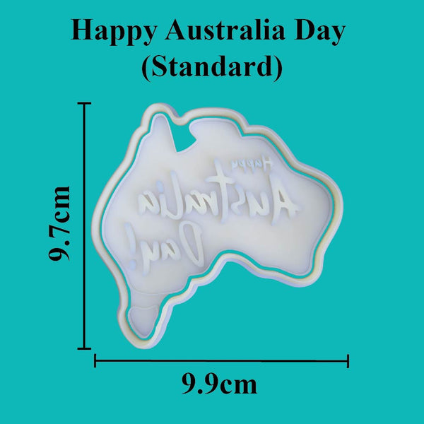 Happy Australia Day Cookie Cutter and Embosser - just-little-luxuries