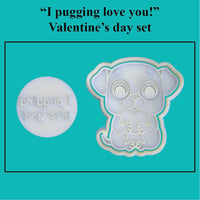 "I pugging love you!" Valentine's Day Set - just-little-luxuries