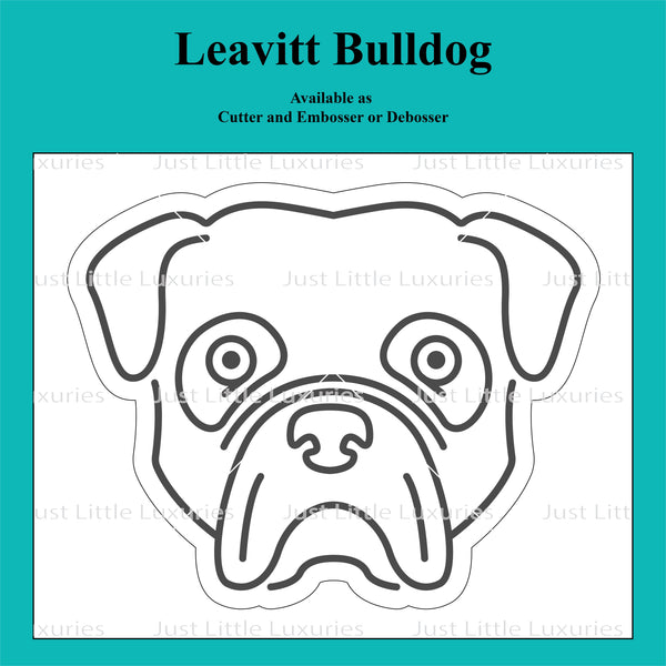 Leavitt Bulldog Cookie Cutter and Embosser