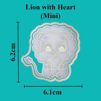 Lion with heart Cookie Cutter - just-little-luxuries