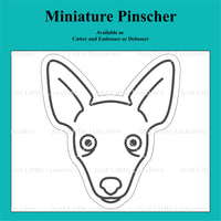 Miniature Pinscher Cookie Cutter and Embosser
