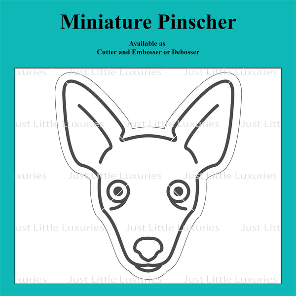 Miniature Pinscher Cookie Cutter and Embosser