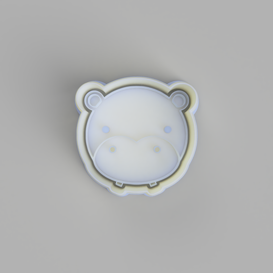 Safari Animals - Hippo Face Cutter and Embosser - just-little-luxuries