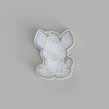 Safari Animals - Hyena (sitting) Cutter and Embosser - just-little-luxuries