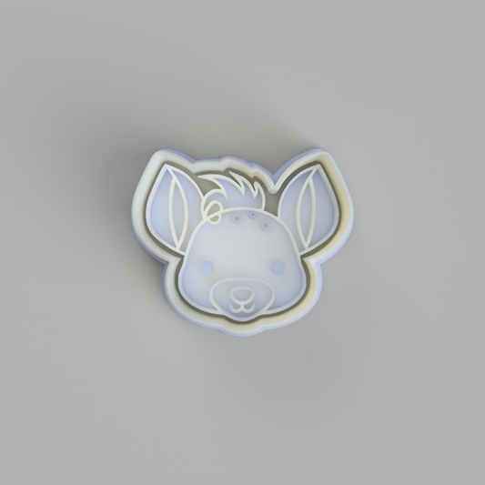 Safari Animals - Hyena Face Cutter and Embosser - just-little-luxuries