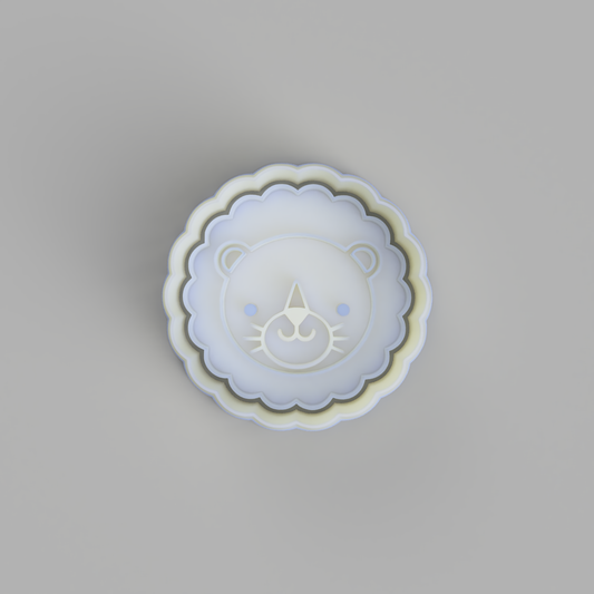 Safari Animals - Lion Face Cutter and Embosser - just-little-luxuries