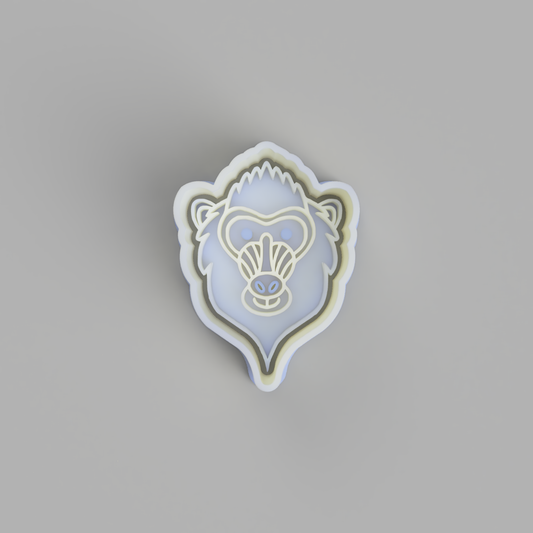 Safari Animals - Mandrill Face Cutter and Embosser - just-little-luxuries