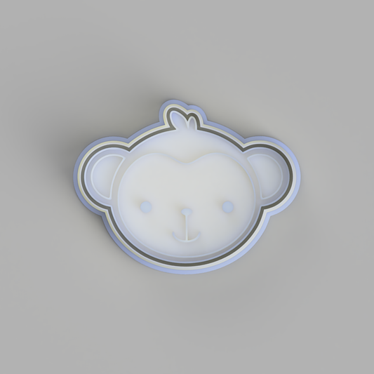 Safari Animals - Monkey Face Cutter and Embosser - just-little-luxuries