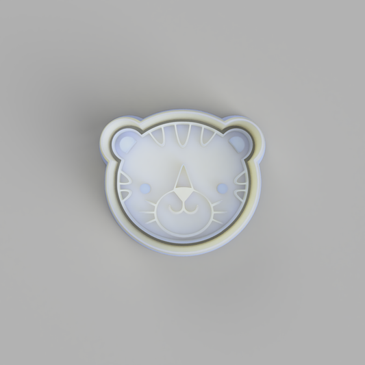 Safari Animals - Tiger Face Cutter and Embosser - just-little-luxuries