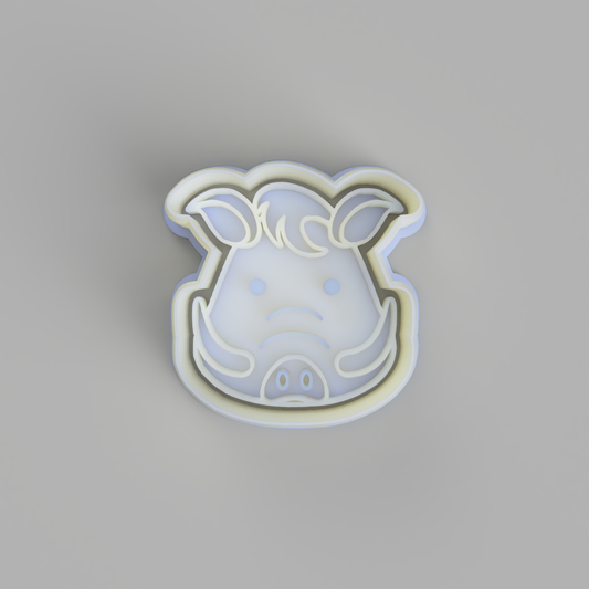 Safari Animals - Warthog Face Cutter and Embosser - just-little-luxuries