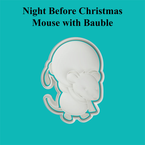 Night Before Christmas - Mouse with Bauble