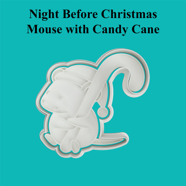Night Before Christmas - Mouse with Candy Cane
