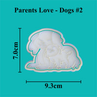 Parents Love - "I woof you very much" Cookie Cutter and Embosser Set.