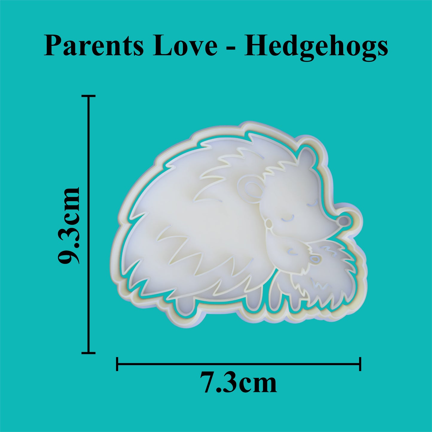 Parents Love - "Love and hedgehugs" Cookie Cutter and Embosser Set.