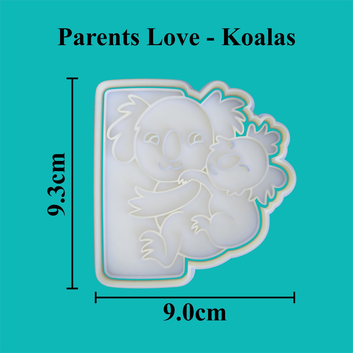 Parents Love - "Koality time with you is my favourite" Cookie Cutter and Embosser Set.