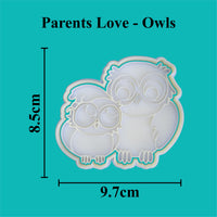 Parents Love - Owls Cookie Cutter and Embosser.