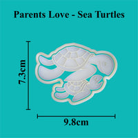 Parents Love - "Mum you are turtley amazing" Cookie Cutter and Embosser Set.