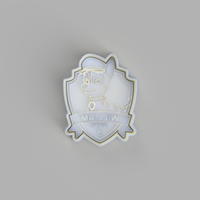 Paw Patrol - Custom Birthday Badge Cookie Cutter and Embosser. - just-little-luxuries