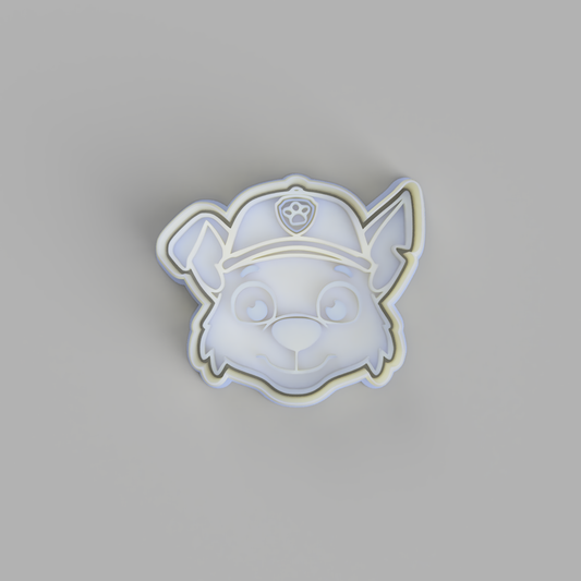 Paw Patrol - Rocky Face Cookie Cutter and Embosser. - just-little-luxuries
