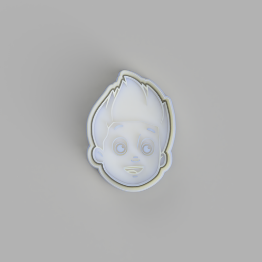 Paw Patrol - Ryder Face Cookie Cutter and Embosser. - just-little-luxuries