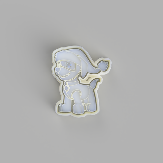 Paw Patrol - Zuma Christmas Cookie Cutter and Embosser. - just-little-luxuries