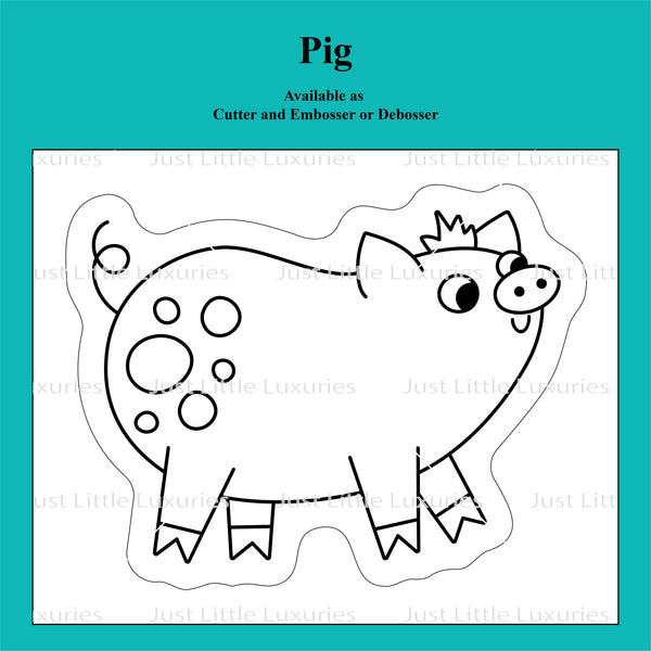 On the Farm -  Pig Cookie Cutter