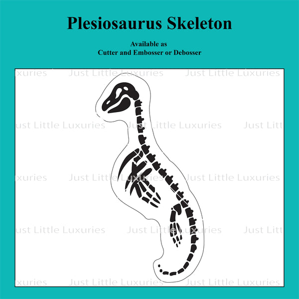 Plesiosaurus Skeleton Cookie Cutter