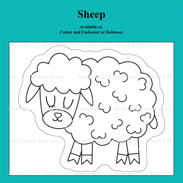 On the Farm -  Sheep Cookie Cutter