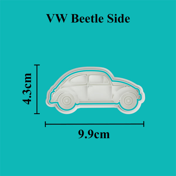 VW Beetle Side Cookie Cutter and Embosser