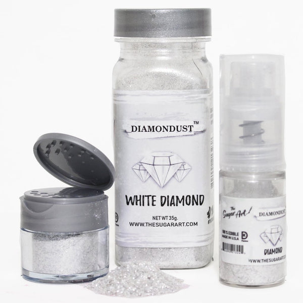 White Diamond (DD-15) - DiamonDust by The Sugar Art - just-little-luxuries