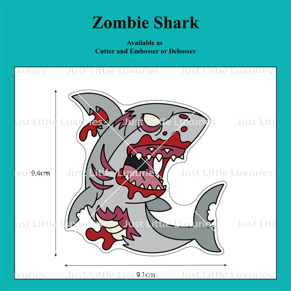Zombie Shark Cookie Cutter